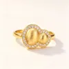 Calabaza dorada forma anillo de acero inoxidable anillo de plata para niños lazo accesorios de moda para el uso de la mano tendencia versátil Specification image